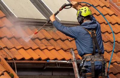 Démoussage et hydrofuge de toiture à Mérinchal